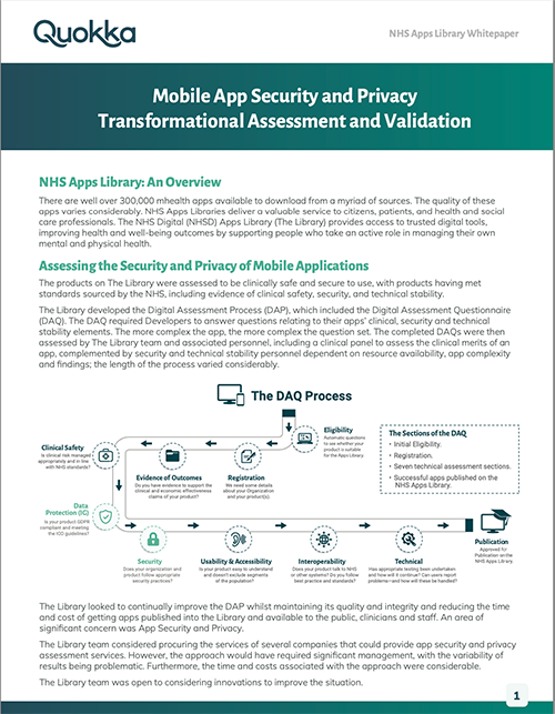 whitepaper of transformational assessment of mobile security